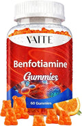 Benfotiamine 320mg Gummies with 45mg L-Leucine Supplement: Essential Vitamin B1 Complex for Men and Women Non-GMO Vegan &amp Gluten-Free - Supports Metabolism Energy &amp Nervous System Health