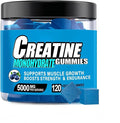 Sugar Free Creatine Monohydrate Gummies for Men &amp Women 5000mg Creatine Monohydrate Per Serving with L-Taurine Alpha GPC Betaine Anhydrous Natural Blueberry Flavor (120 Count)