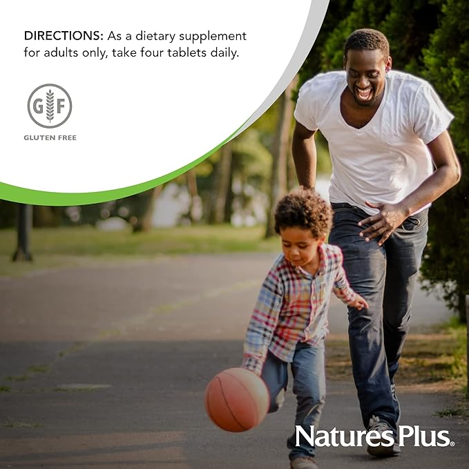NaturesPlus Calcium/Magnesium/Vitamin D3 with Vitamin K2 - Supports Bone &amp Immune Health - Vegetarian Gluten Free - 90 Tablets - 22.5 Servings