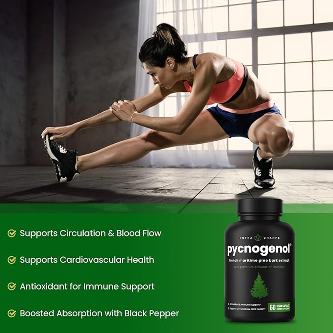 Complete Muscle &amp Circulatory Support: Creatine Gummies &amp Pycnogenol Duo