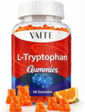 VAITE L Tryptophan 1000mg Gummies – Chewable Supplement for Positive Outlook Calm Support &amp Inner Balance 60 Vegan Gummy to Promote Restful Nights Support Mental Focus &amp Encourage Peaceful