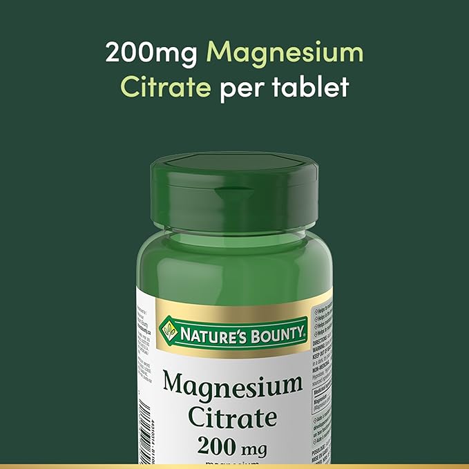 Nature's Bounty Magnesium Citrate 200 mg 75 Tablets