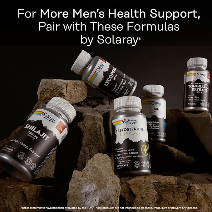 SOLARAY Lycopene 20mg - Heart Health and Prostate Health Support Powerful Antioxidants Supplement Sourced from Tomatoes - Vegan Gluten Free Lab Verified 60 Day Guarantee 30 Servings 30 VegCaps