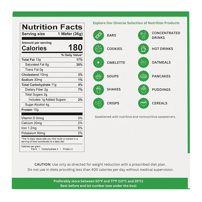 Nutmeg State Nutrition - High Protein Wafer Bars Protein Snack Bars Low Calories Low Sugar 7 Servings Per Box (1 Box (7 Servings) Chocolate)