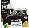 Advanced 5-Day Liver &amp Gallbladder Cleanse &amp Detox Formula – Lemon Juice Powder Malic Acid Magnesium &amp Vitamin C – Supports Liver Function Bile Flow &amp Gallbladder Health
