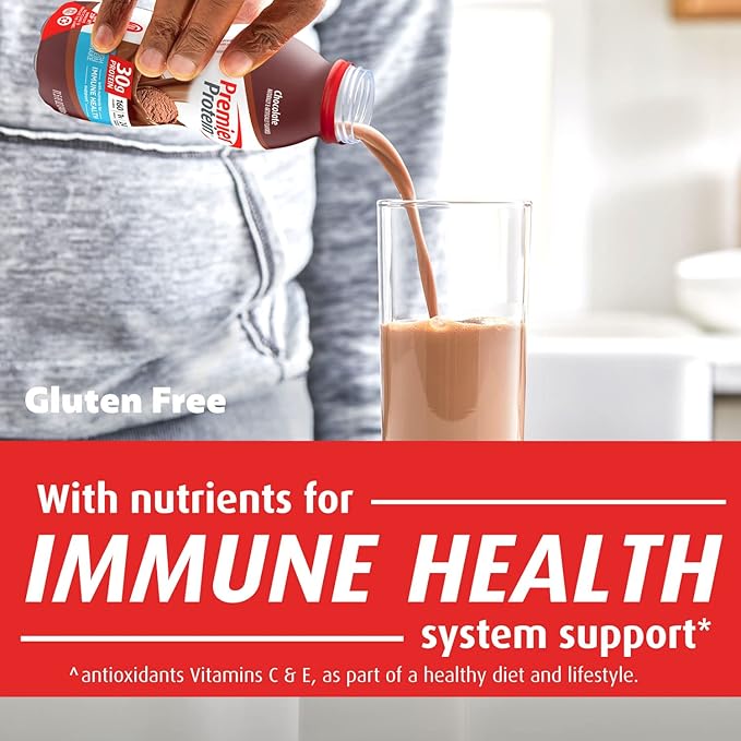Premier Protein Shake MINIs Vanilla 22g Protein 120 Calories 1g Sugar 8.75fl oz Pack of 12 &amp Shake Chocolate 30g Protein 1g Sugar 24 Vitamins Minerals Nutrients
