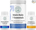 Men's Health Vitality Bundle: Brain Support Complex Men's Daily 7 Essentials and Vitamin D3 + K2