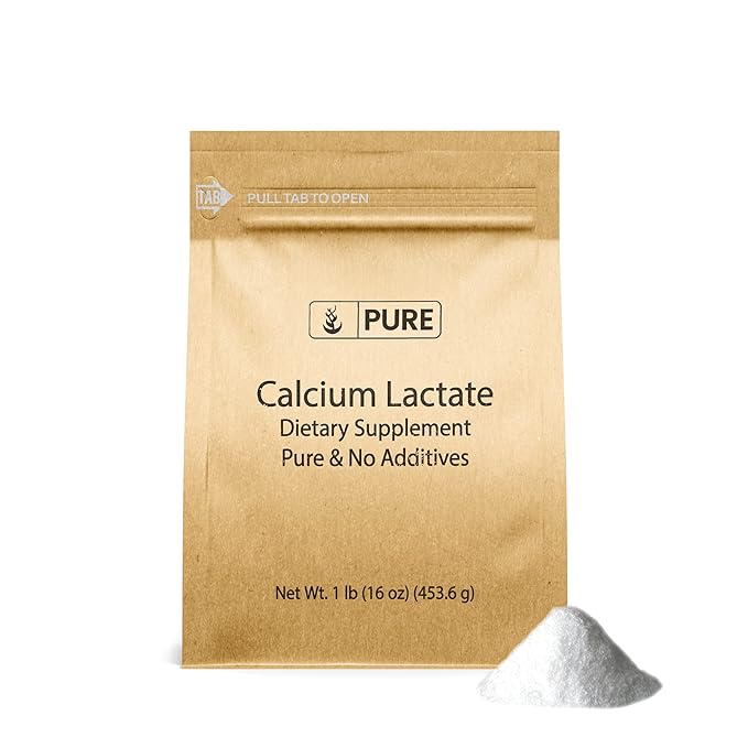 Pure Original Ingredients Calcium Bundle (1lb) Calcium Chloride Calcium Citrate Calcium Lactate