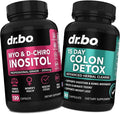 Myo-Inositol &amp D-Chiro Inositol &amp Colon Cleanser Detox - 15 Day Colon Cleanse Detox for Digestion Gut Health - Supplements for Women &amp Support Female Health