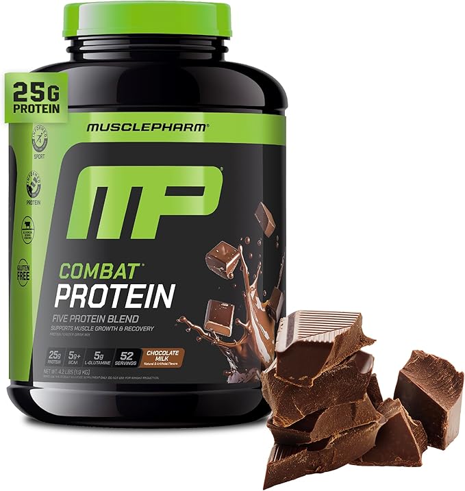 Muscle Pharm Combat 4lb Chocolate Protein and MusclePharm Pure Creatine Monohydrate