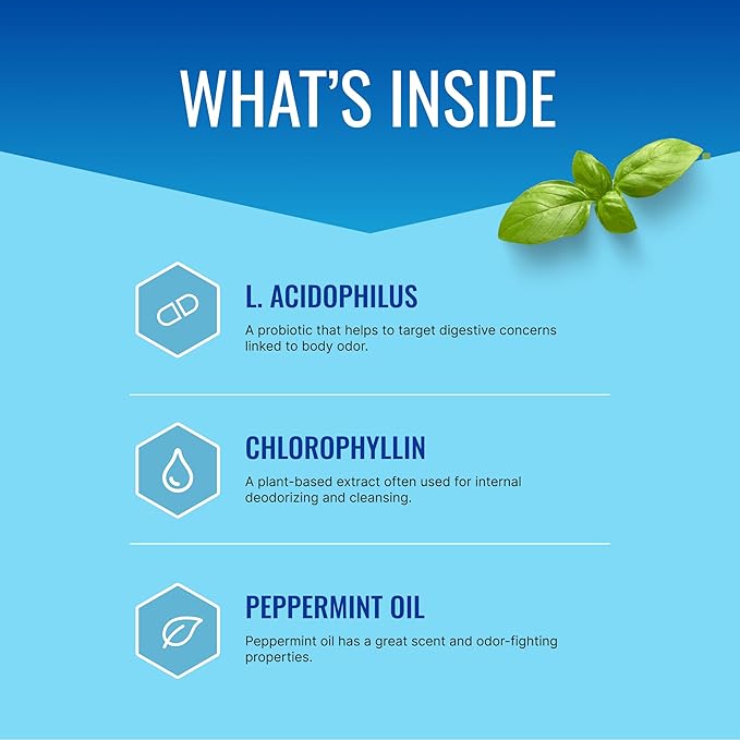 Approved Science Odorol - 6 Bottles - Freshen Bad Breath and Body Odor - Contains L.acidophilus Green Tea Magnolia Bark Peppermint Oil and Fennel - All Natural Vegan Friendly Non-GMO