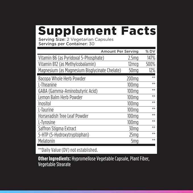 Livingood Daily Mood Support Supplement for Women &amp Men 14-in-1 Formula with L Theanine Lemon Balm GABA Saffron 5-HTP &amp B12 Supports Focus &amp Emotional Wellness Gluten Free Vegan 6