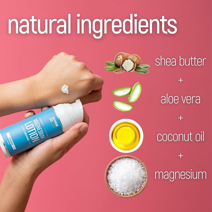Nighttime Magnesium Cream and Magnesium Lotion - 2 Pack Bundle