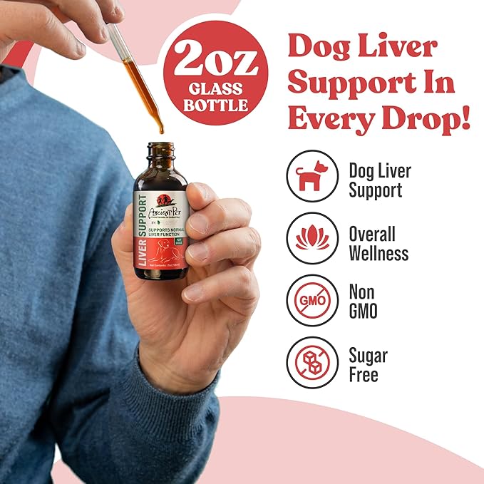 Milk Thistle for Dogs | Ancient Liver Support for Your Pets | Supports Healthy Liver Function with Dandelion &amp Artichoke | Natural Herbal Detox Formula Quick Absorption Easy to Mix with Food &am