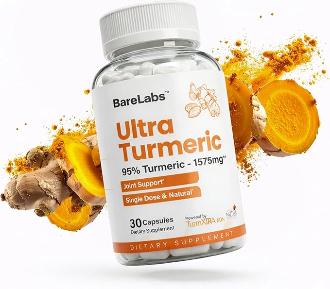 Turmeric Curcumin Supplement - 250 mg Curcumin High Absorption Formula for Natural Inflammation Support and Joint Comfort - 30 Capsules