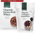 Natural Force Whey Protein Powder – Chocolate 5 lbs Clean Marine Collagen Powder 11.7 Ounce