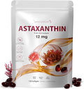 Astaxanthin 12mg 150 Softgels - 5 Month Supply Astaxanthin Supplements Sourced from Fresh Microalgae Non-GMO Gluten Free Easy to Swallow