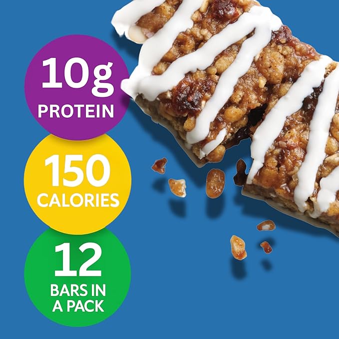 HMR Bright Bites Duo Lemon &amp Ice Oatmeal Protein Bar Combo (24 Count) | 10g of Protein Low Calorie | Nutritious Snack to Support Weight Maintenance