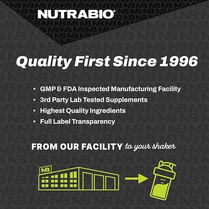 NutraBio Grass Fed Whey Isolate Protein Powder - 25G of Protein per Scoop - Sugar Free Natural Lean Muscle Supplement - Ice Cream Cookie Dream - 2 Pounds 29 Servings
