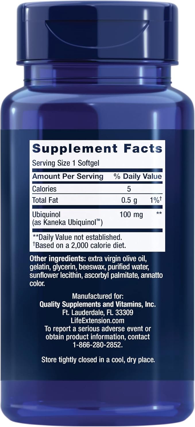 Life Extension Super Ubiquinol Coq10 100 Mg 60 Softgels | Super Omega-3 Epa/dha Fish Oil 120 Softgels | Heart &amp Brain Health Supplements Inflammation Management Anti-Aging Support.