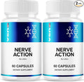 (2 Pack) Nerve Action Capsules NerveAction Pills Advanced Maximum Strength Neuropathy Supplement Health Function Support Vitamins Premium Wellness Formula All-Natural Ingredients Capsulas (120 ct)