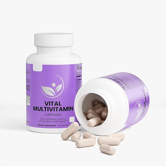 Daily Multivitamin Capsules Immune Support with Vitamin B Complex Antioxidants Echinacea Spirulina