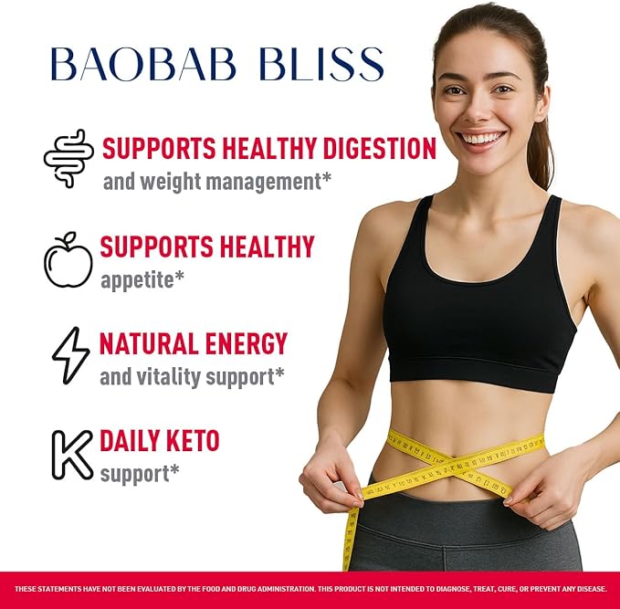 LIVORKA Baobab Bliss All Natural Fiber Organic Fruit Powder Supplement 60 Servings for 2 Months (Pack of 2)