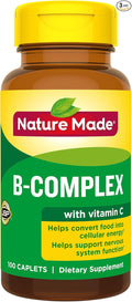 Nature Made B-Complex with Vitamin C Caplets 100 Count (Pack of 3)