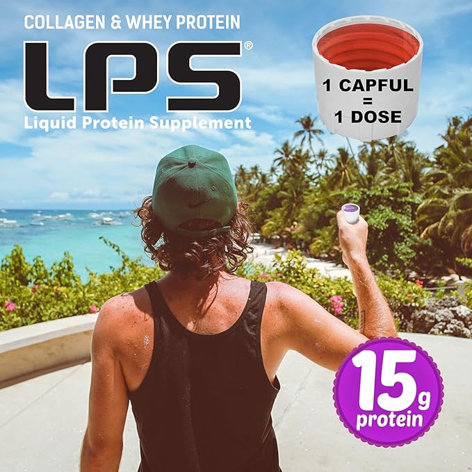Nutritional Designs Liquid Collagen &amp Whey Protein Supplement - Sugar-Free Non-GMO Drink - Promotes Healthy Skin &amp Hair for Men &amp Women (Orange) Pack of 6
