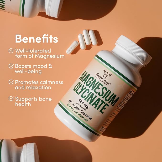 Wellness Support Duo – Magnesium Glycinate and Lion’s Mane to Support Overall Health and cognition