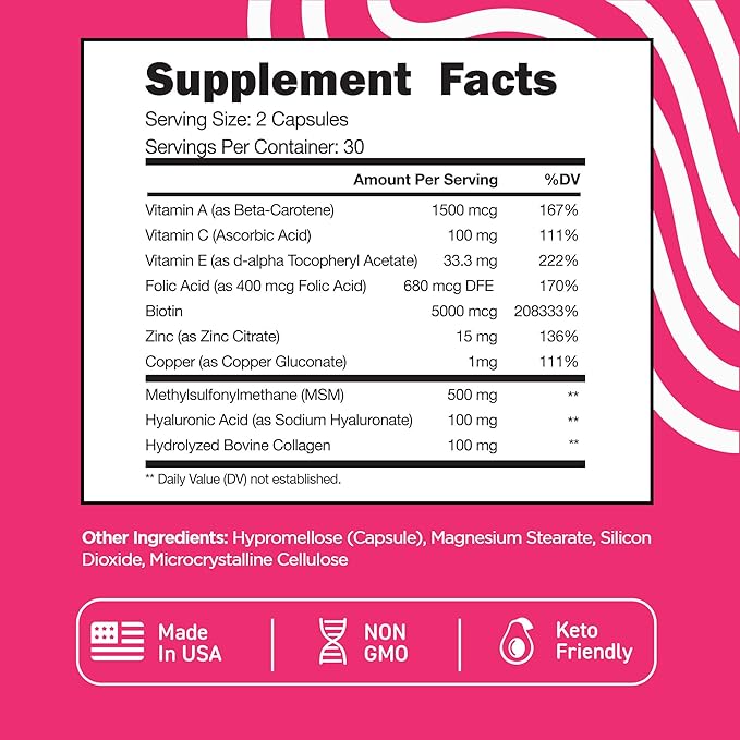 Vital Vitamins Biotin Complex Capsules + Women's Multivitamin Complex