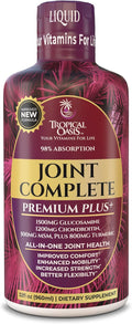 Joint Complete Premium Plus - Liquid Joint Supplement w/Glucosamine Chondroitin MSM Plus 800mg Turmeric – 98% Max Absorption – 32oz 32 serv