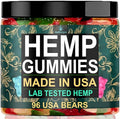 Hemp Gummies Sleep Calm Relaxation-Made in USA-Edibles Gummy Bears Candy-96 Count
