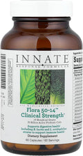 Innate Response Formulas Flora 50-14 Clinical Strength - Probiotic Supplement with 50 Billion CFU - 14 Probiotic Strains - Vegetarian and Non-GMO - Made Without 9 Food Allergens - 60 Capsules