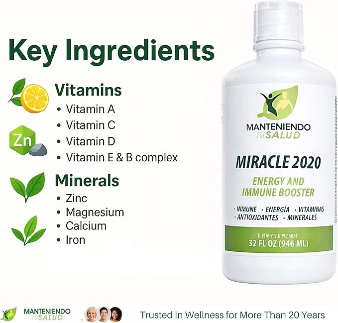 Miracle 2020 Liquid Multivitamin 32 Oz 32 ONZ