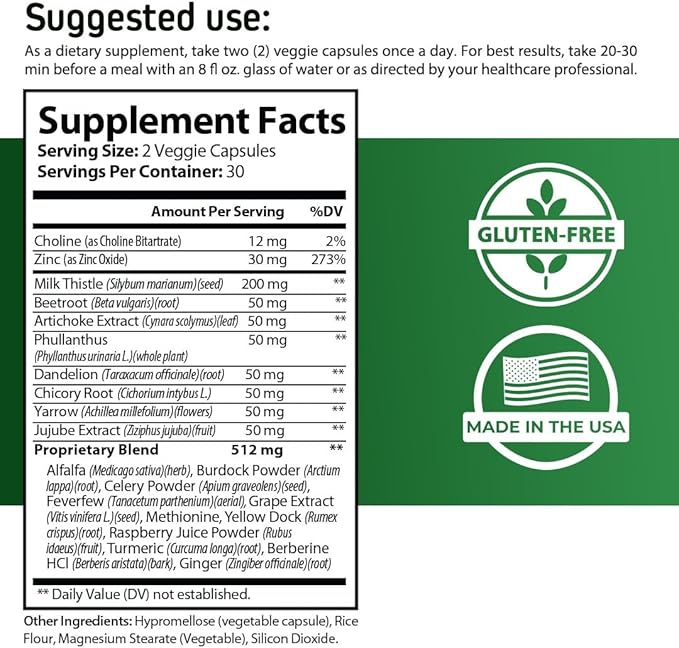 Urgent Liver 911 Herbal Liver Support Supplement Liver Cleanse Detox &amp Repair Formula with Milk Thistle Silymarin Dandelion Root and Artichoke Extract for Liver Health 60 Capsules (3)