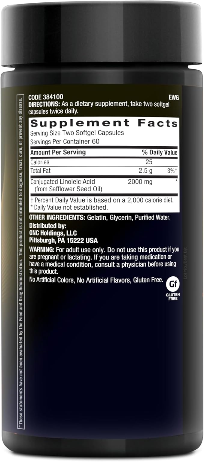 BodyDynamix CLA Conjugated Linoleic Acid Fuels Energy and Fat Metabolism Improves Body Composition 120 Count