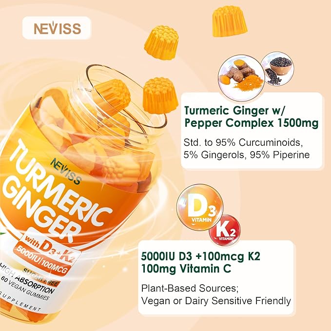 2 Pack Turmeric Ginger Gummies + 1Pack Maca Filled Gummies