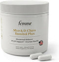 FemmeAthletes Myo Inositol &amp D Chiro Inositol 40:1 Ratio Capsules for Women – PCOS Supplement Hormone &amp Cycle Support Ovarian &amp Fertility Support – 1000mg Myo + 25mg Caronositol® – 60 Ve