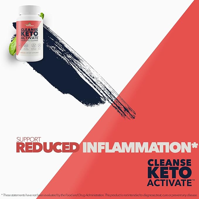 CLEANSE KETO ACTIVATE - KETO CLEANSE FOR WOMEN &amp MEN - HELP FLUSH TOXINS &amp IMPURITIES - PROMOTE REGULARITY - AID DIGESTION &amp DETOX - KETO CLEANSE &amp DETOX - SUPPORT HEALTHY BODY FUNCTIO