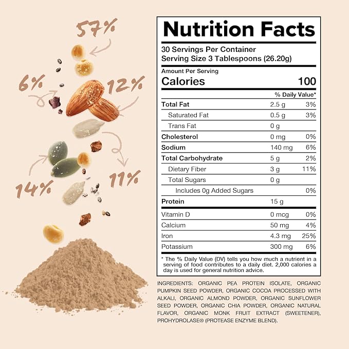 Complement Organic Protein Bundle | Unflavored Chocolate &amp Vanilla Vegan Protein for Post-Workout Recovery &amp Daily Nutrition