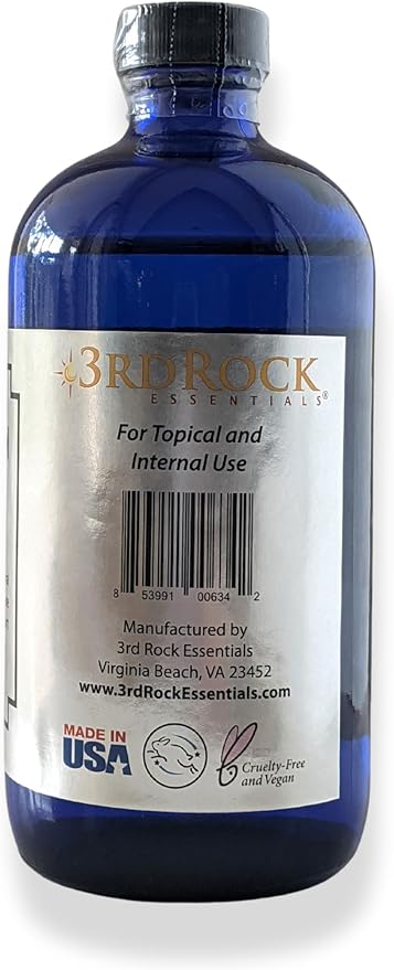 3rd Rock Essentials Silver Infusion 150 PPM Silver Oxide Tonic Dietary Supplement All Natural Liquid Immune Support Supplement Personal Care (16 oz)