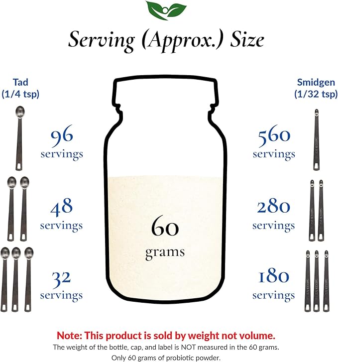 Lactobacillus Rhamnosus GG Probiotic Powder 350 Billion cfu's | Made in USA | No Additives | Direct from Manufacturer | No Third-Party Storage | Immune Support | L. Rhamnosus GG | 60 Grams (2.11 Oz)