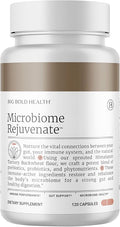 BIG BOLD HEALTH Microbiome Rejuvenate Prebiotic + Probiotic Supplement for Gut Health &amp Immune Support - with Himalayan Tartary Buckwheat - Gluten-Free (120 Count (Pack of 1))