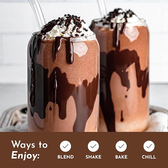 JUST INGREDIENTS Chocolate Protein Powder – 20-Serving Blend with 100% Grass-Fed Whey &amp Organic Plant Proteins – Rich Cocoa Flavor – Supports Muscle Recovery Energy*