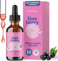 JoySpring ZincBerry - Kids Zinc &amp Vitamin Supplement (2 fl oz) Immune Support Drops with Elderberry Flavor for Kids 3-16+ Years