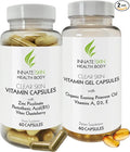 Clear Skin Acne Vitamin System | 20 Antioxidants Botanicals &amp Minerals | 60 Count Pack of 2