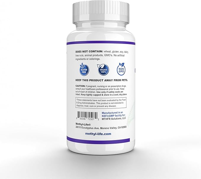 Methyl-Life® B12 Complete – 5000 mcg Methylcobalamin + Hydroxy B12 + Adenosylcobalamin | Vegan Non-GMO Gluten-Free | 90 Chewable Tablets