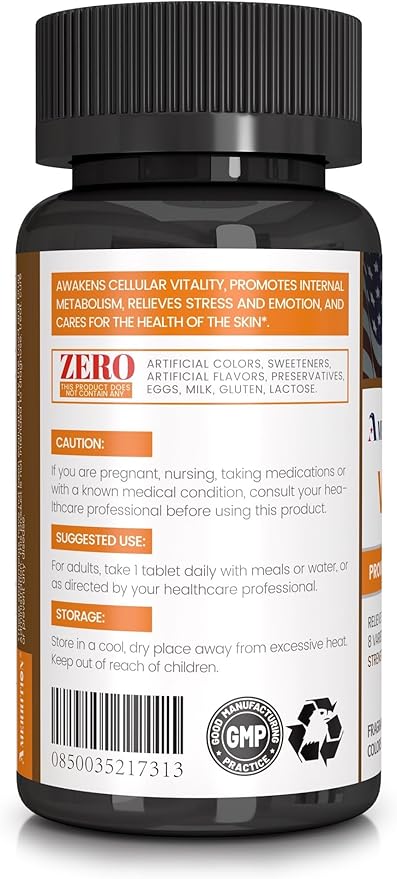 VBMULEX+ - Vitamin B Complex Tablets for Enhanced Energy - 60 Tablets