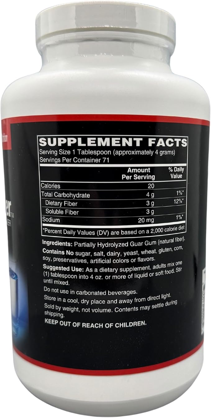 TOUGH-N-TONE ClearFiber Powder – Soluble Fiber with SunFiber® PHGG – Tasteless Odorless Non-Thickening – Supports Digestive &amp Heart Health – Prebiotic